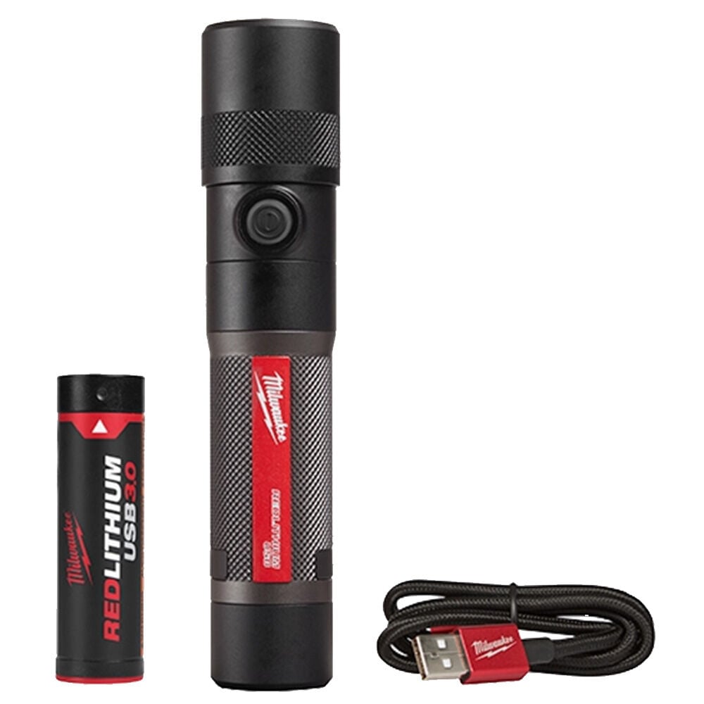 image of REDLITHIUM USB 1100 Lumen Twist Focus Flashlight