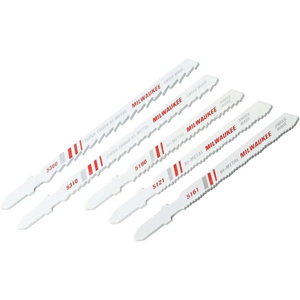 image of T-Shank Metal an Wood Cutting Jig Saw Blade Assortment- 5 pk