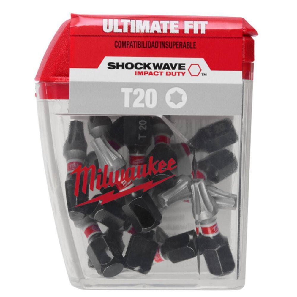 image of SHOCKWAVE Impact Duty 1 in. T20 TORX Alloy Steel Insert Set- 15 pc