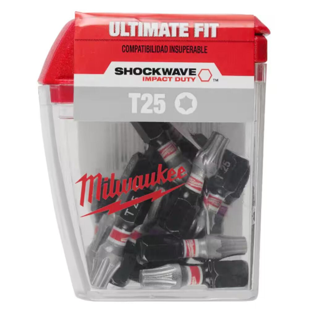 image of SHOCKWAVE Impact Duty 1 in T25 TORX Alloy Steel Insert Set- 15 pc
