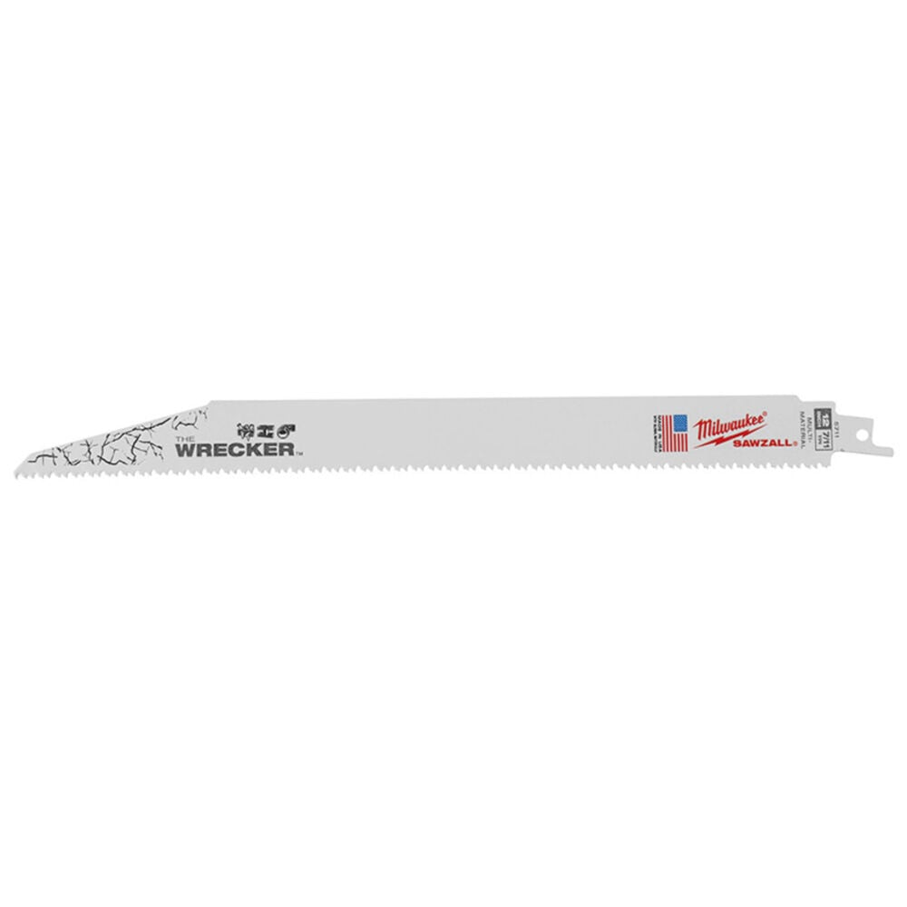 image of 12 in SAWZALL WRECKER Multi Material Blades- 8 TPI, 5 pk