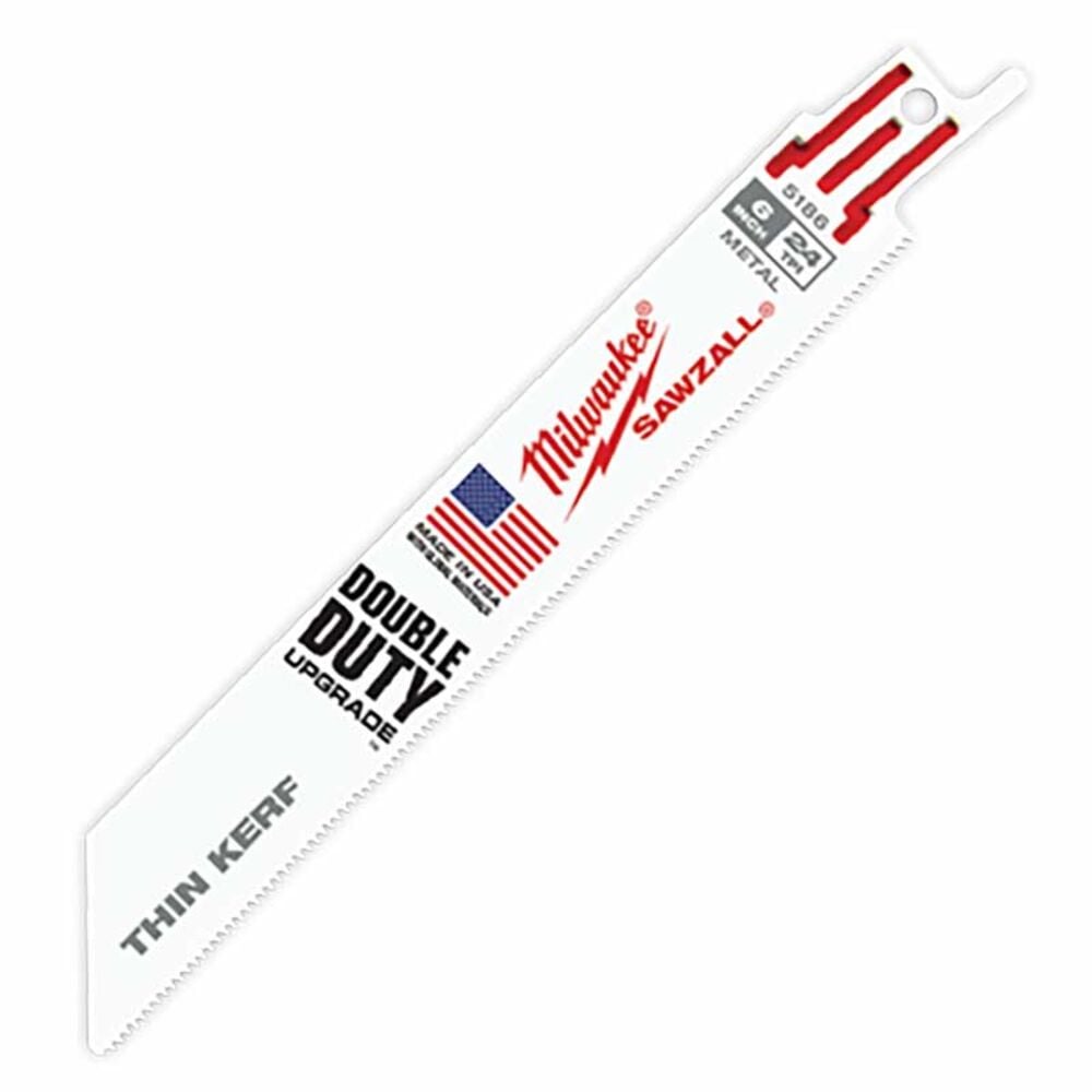image of 6-in 24 TPI Sawzall Blade, 5 pack