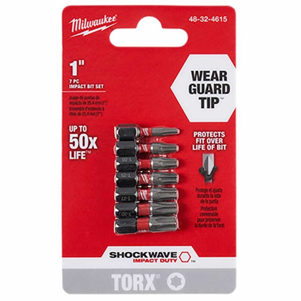 image of Shockwave 7-Piece Torx 1-in Insert Bit Set