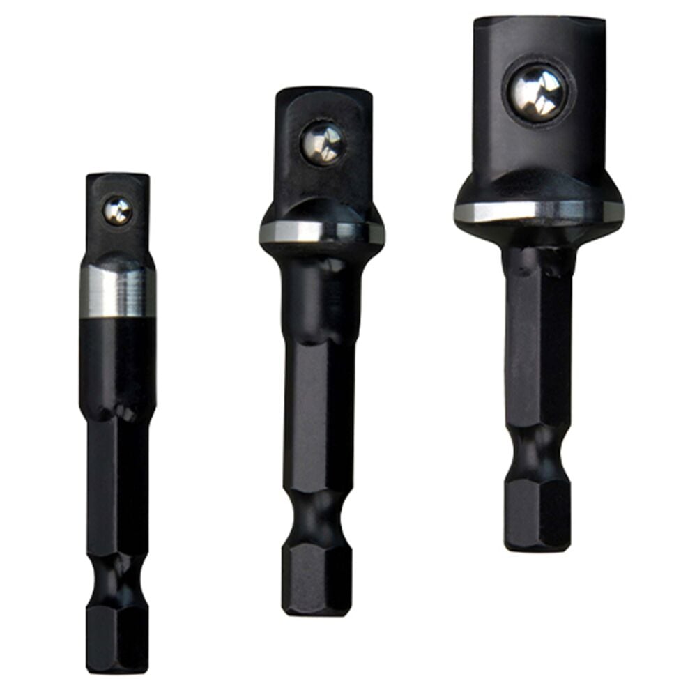 image of Shockwave Hex Shank Socket Adapter Set, 3 piece