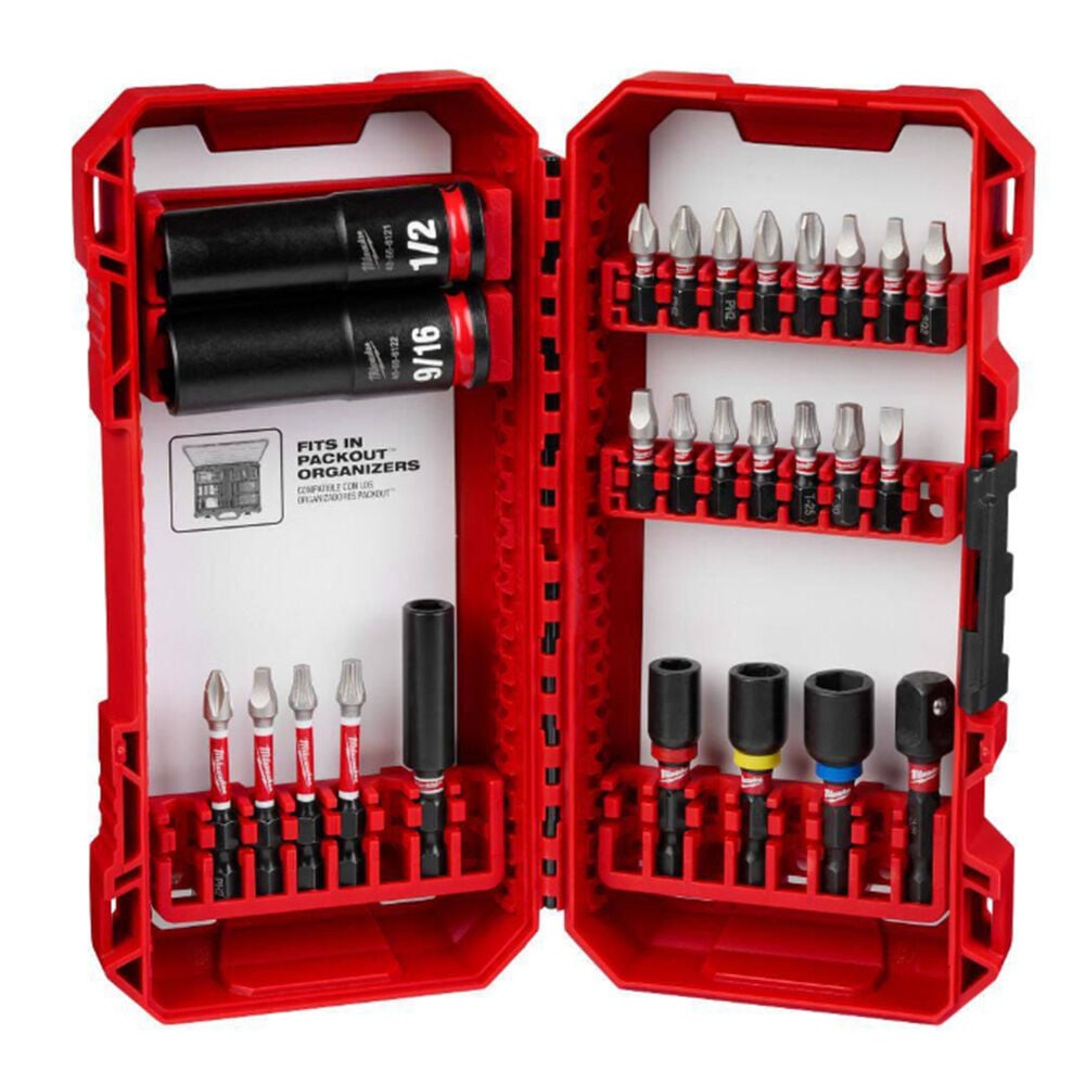 image of SHOCKWAVE Impact Duty Alloy Steel Screw Driver Bit Set- 26 pc