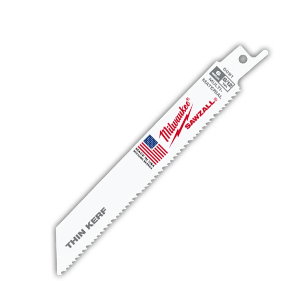 image of Sawzall Blades, 8/12T, 6 in, 5 pack