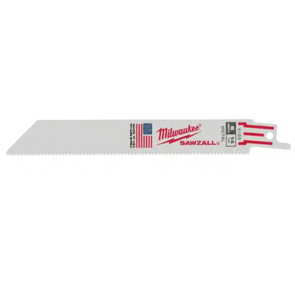 image of 6 in SAWZALL Standard Metal Blades- 14 TPI