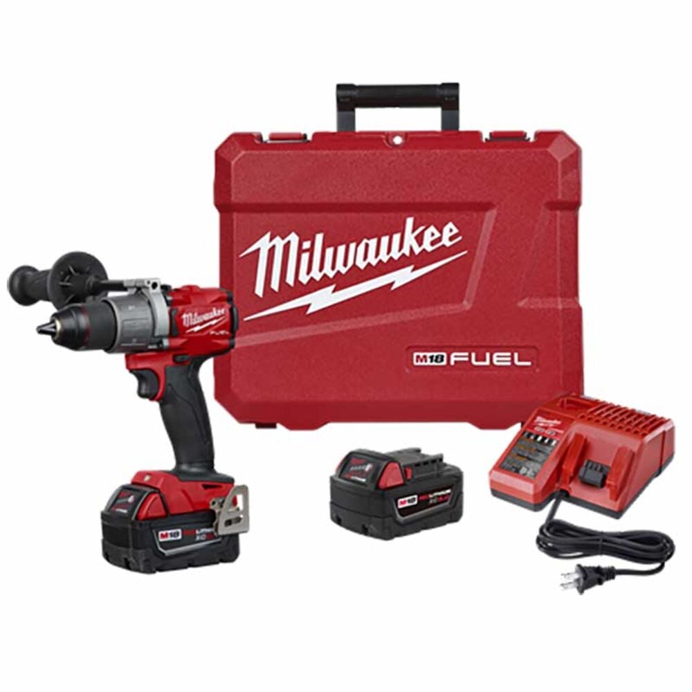 image of M18 FUEL 18V Lithium-Ion Brushless Cordless 1/2 in Hammer Drill Driver Kit