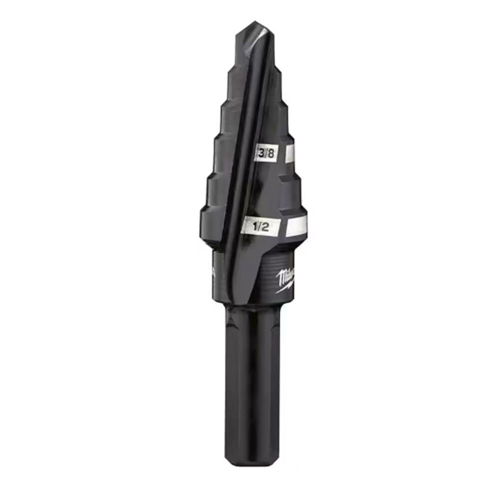 image of 3/8 in x 1/2 in #6 Black Oxide Step Drill Bit