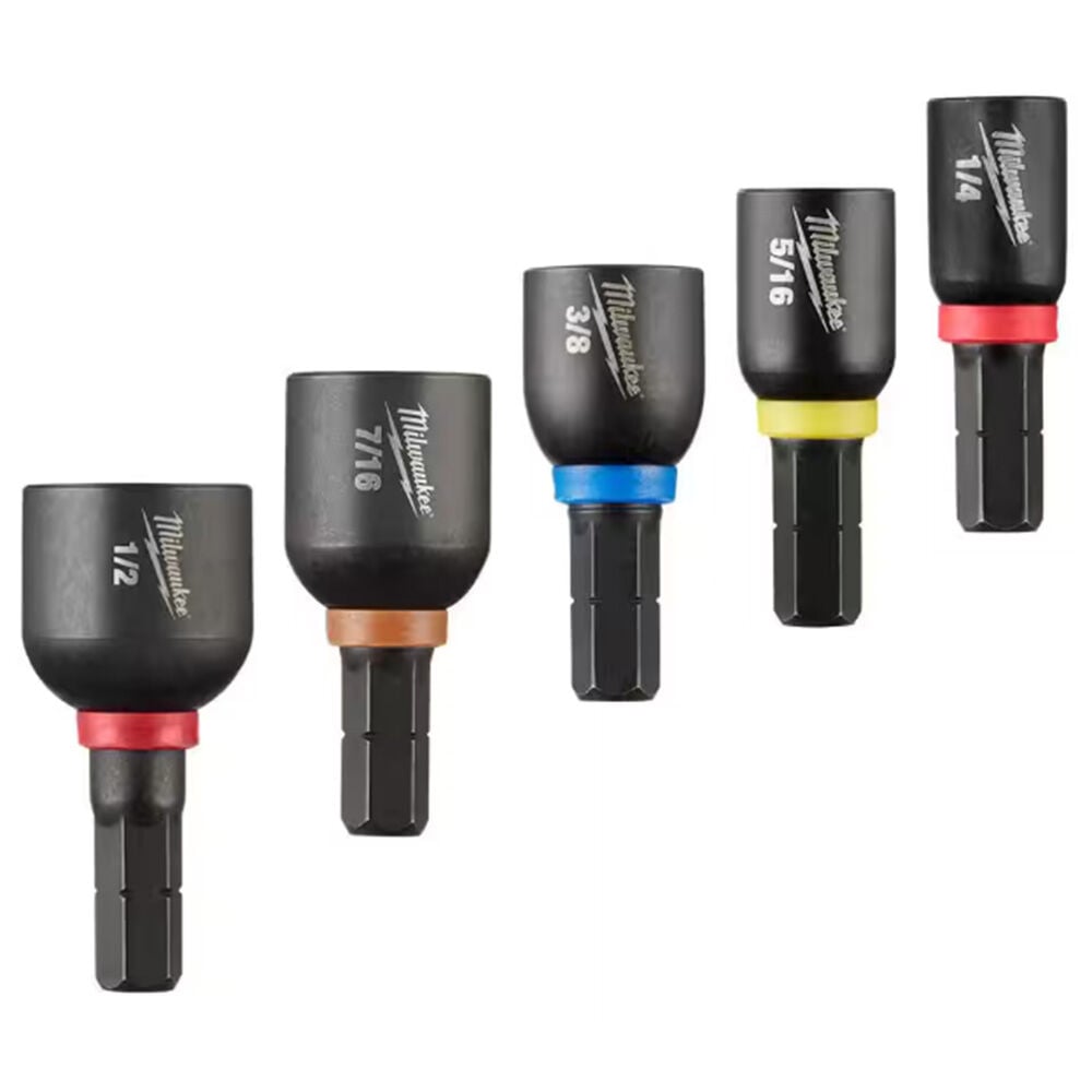 image of SHOCKWAVE Impact Duty Alloy Steel Magnetic Insert Nut Driver Set- 5 pc