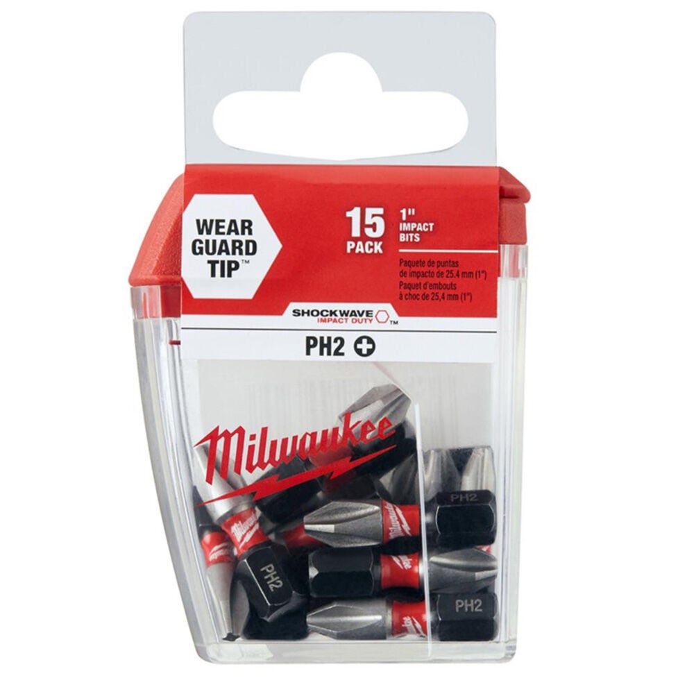 image of SHOCKWAVE Impact Duty 1 in Phillips #2 Alloy Steel Insert Set- 15 pc