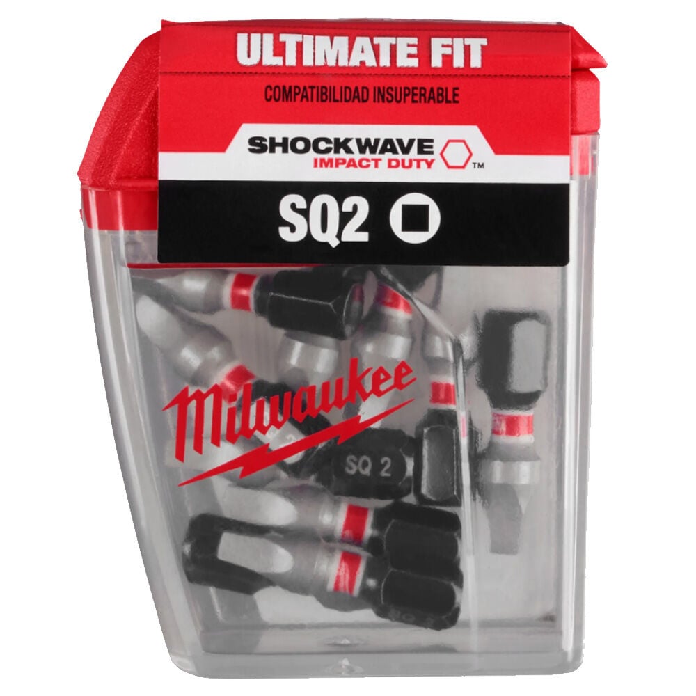image of SHOCKWAVE Impact Duty 1 in Square #2 Alloy Steel Insert Set- 10 pc