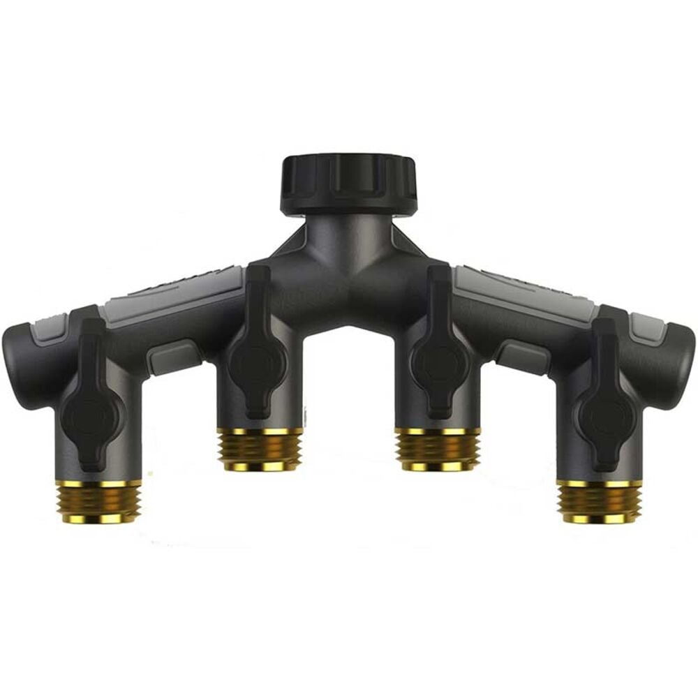 image of Pro Flo 4-Port Metal Manifold with Shut-Off