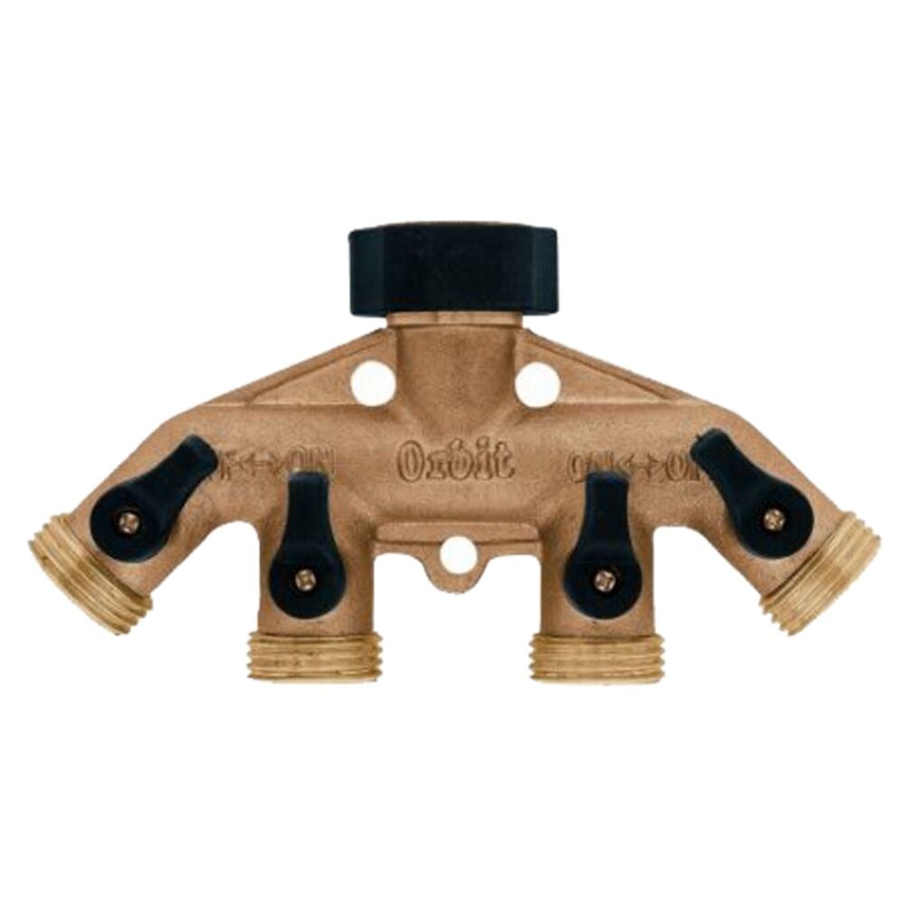 image of Manifold Shutoff Valve, Brass, 4 in