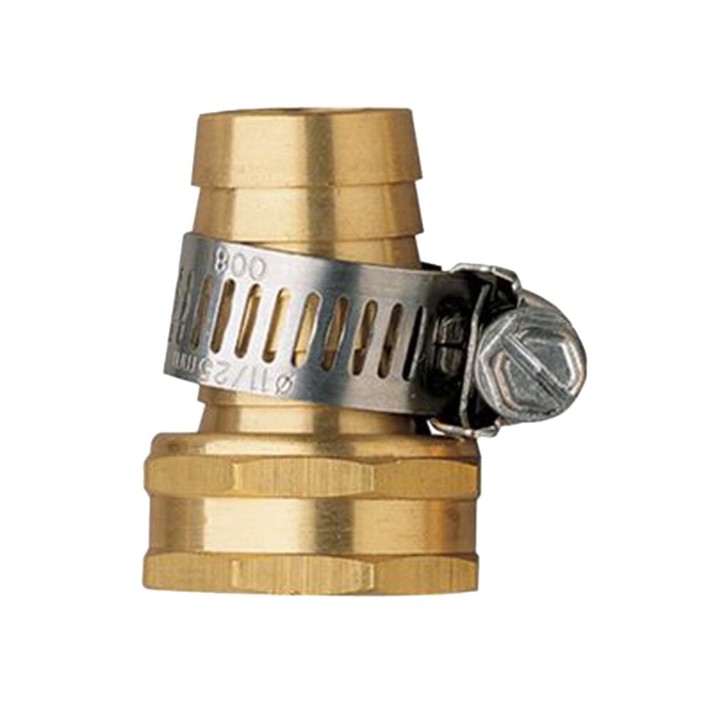 image of Mender, Female Clamp, Brass, 5/8 in