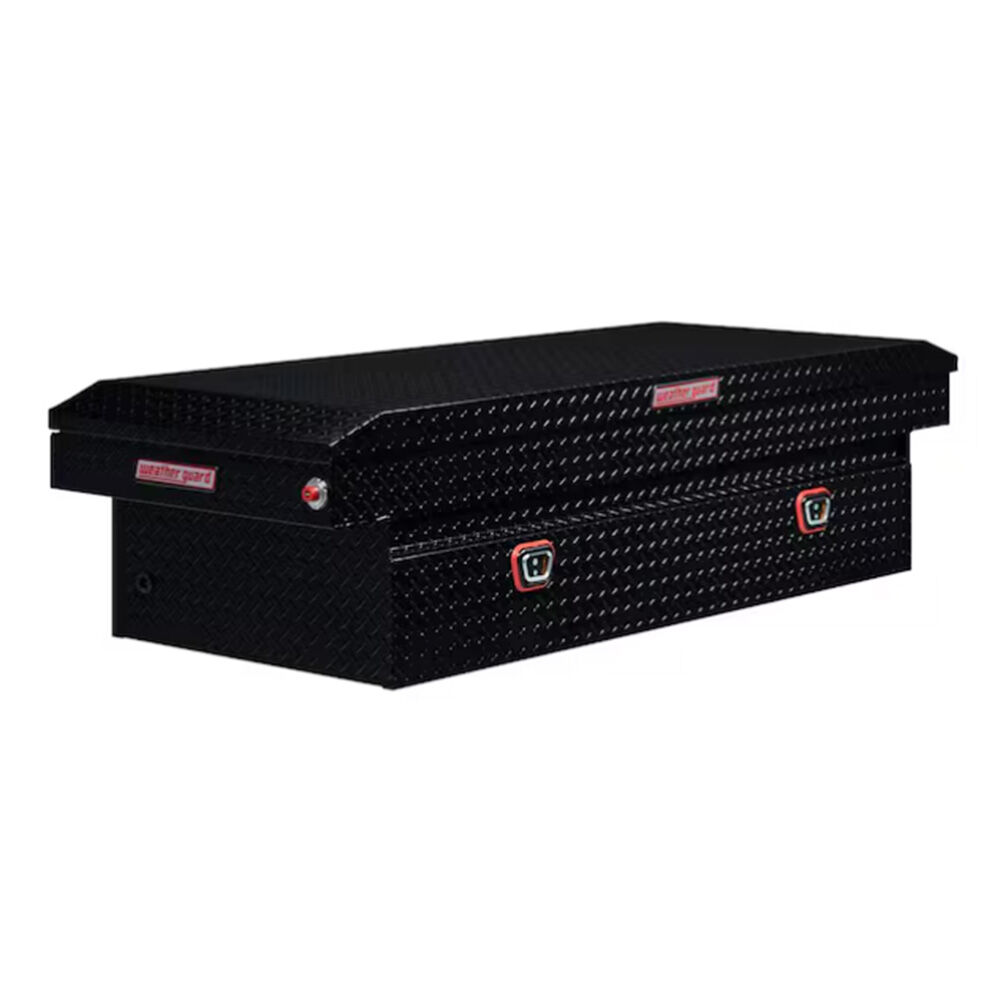 image of 72 in Gloss Black Aluminum Full Size Crossbed Truck Tool Box
