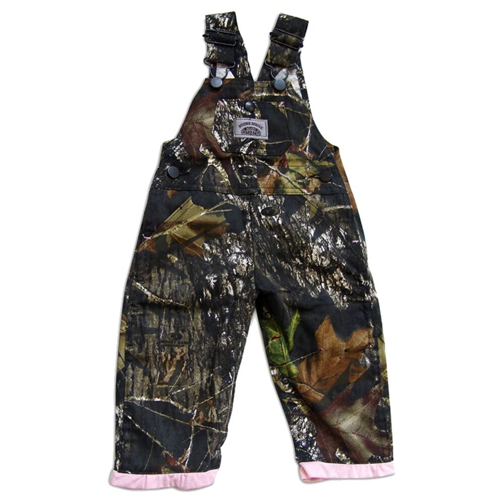 image of Kid's Pink Camo Overalls
