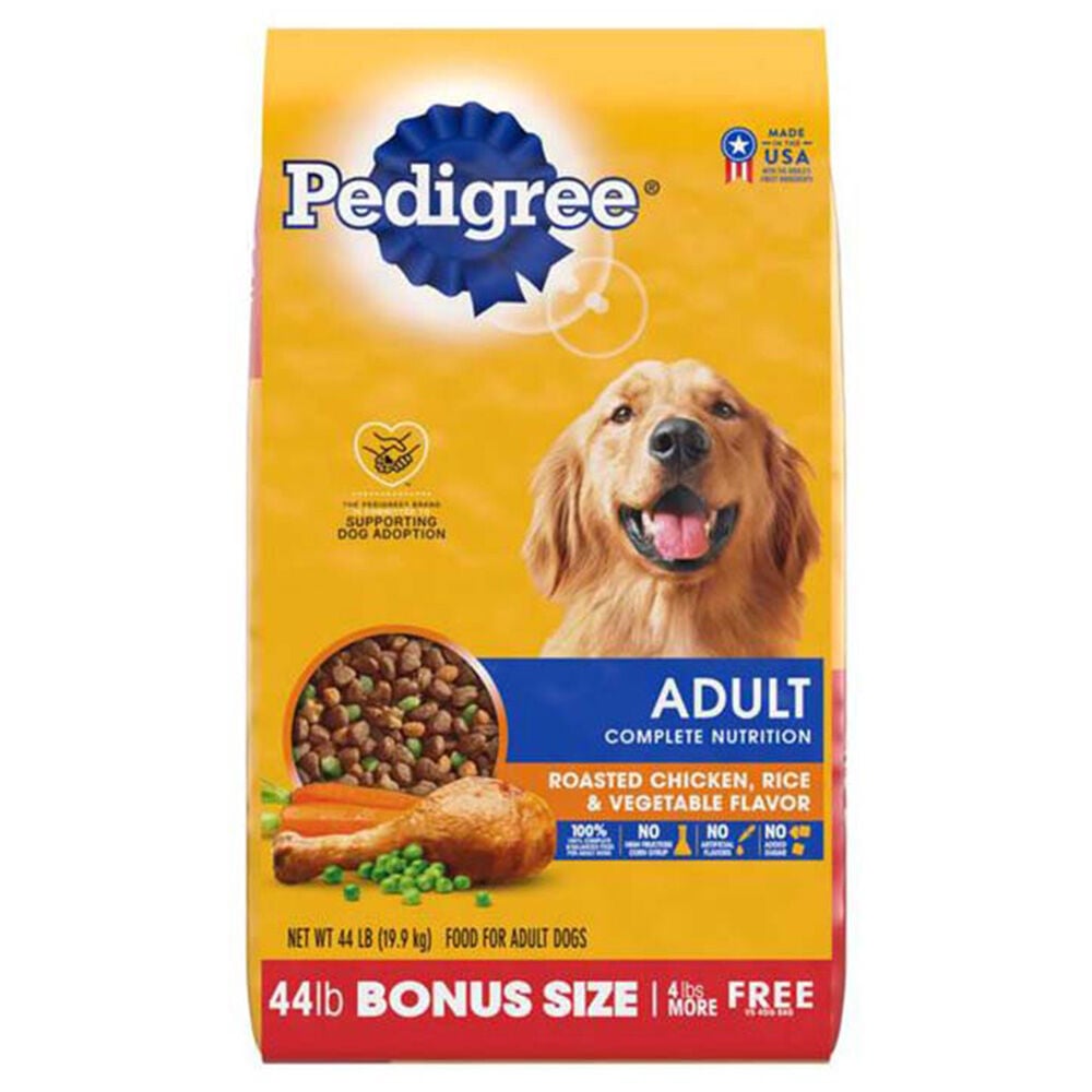 image of Adult Complete Nutrition Roasted Chicken, Rice & Vegetable Dog Food, 44 lbs