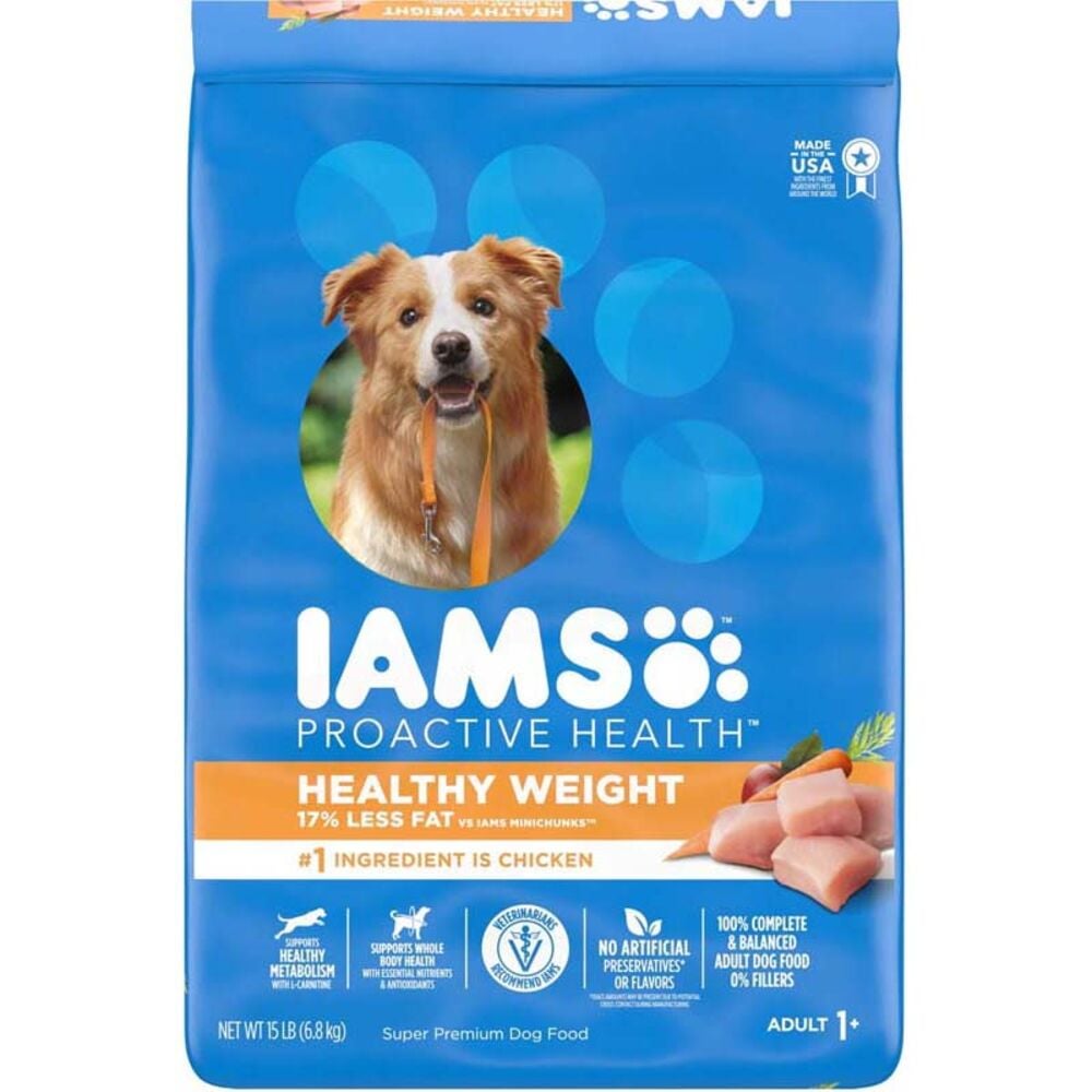 image of Proactive Health Adult Healthy Weight Dog Food, 15 lbs