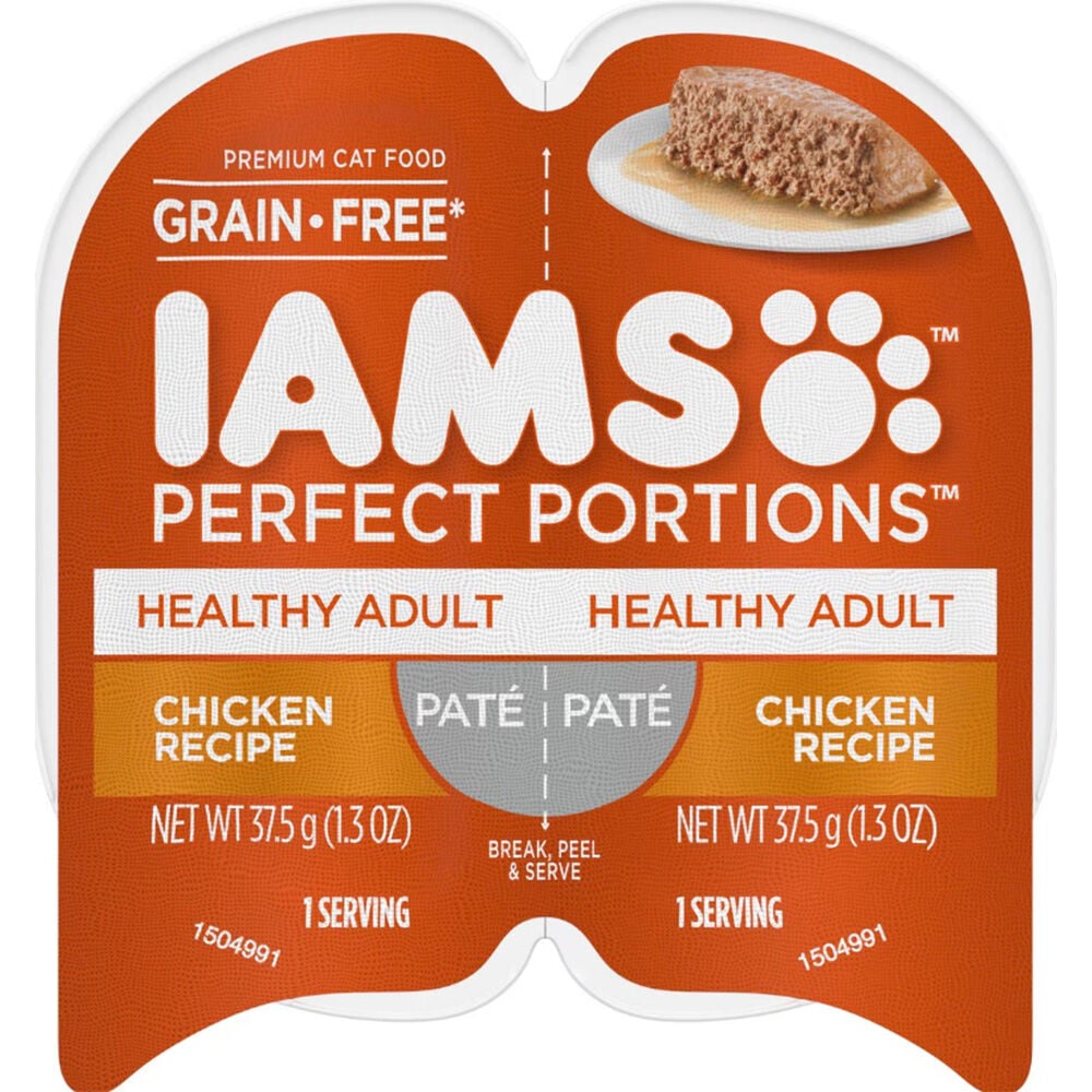 image of Wet Cat Food- Perfect Portions Healthy Adult, Pate, Chicken, 1.3 oz Twin Pack