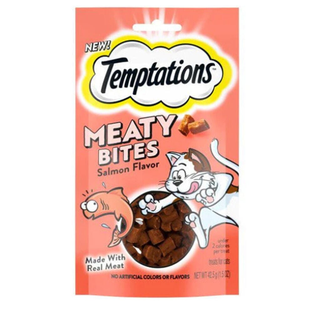 image of Cat Treat- Meaty Bites, Salmon Flavor, 1.5 oz