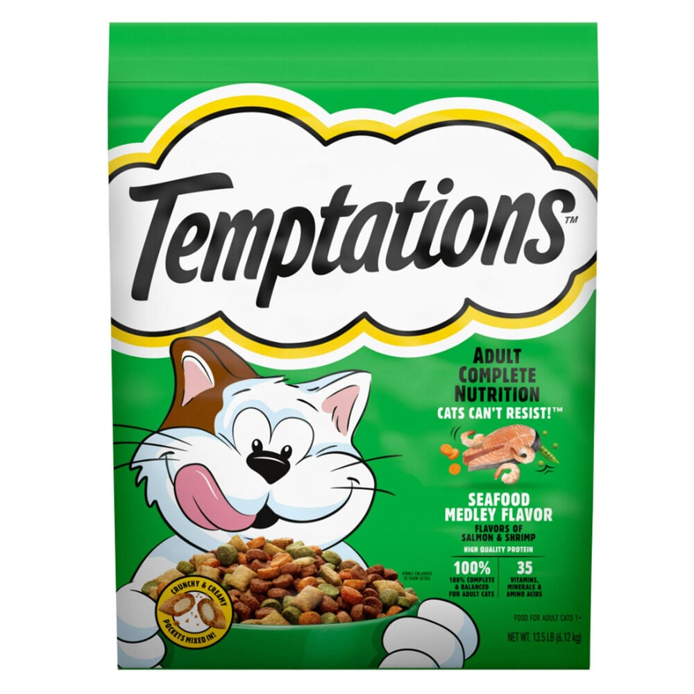 image of Dry Cat Food- Seafood Medley, 13.5 lb