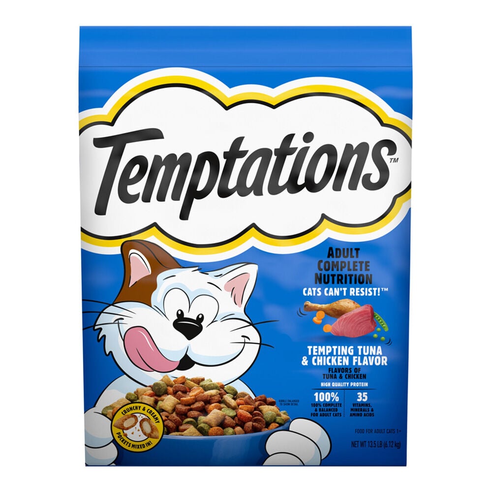 image of Dry Cat Food- Tempting Tuna and Chicken, 13.5 lb
