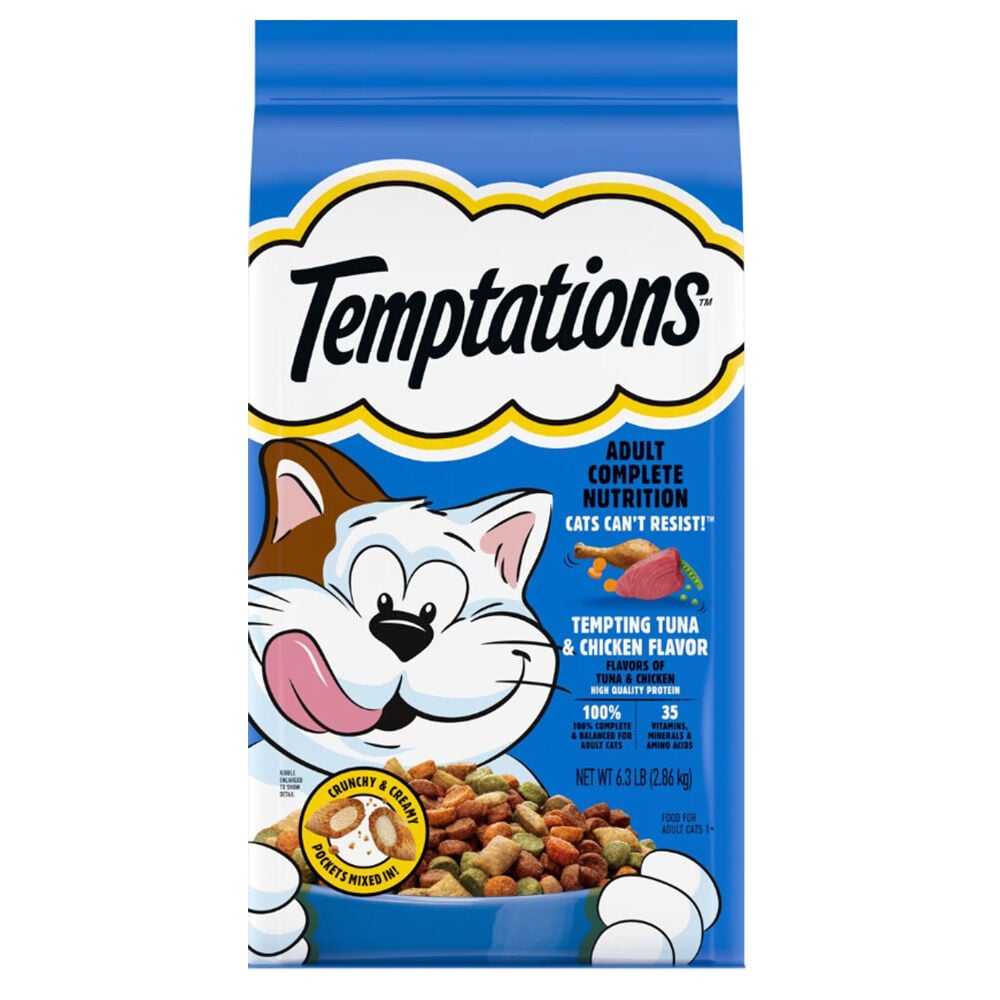 image of Dry Cat Food- Tempting Tuna and Chicken, 6.3 lb