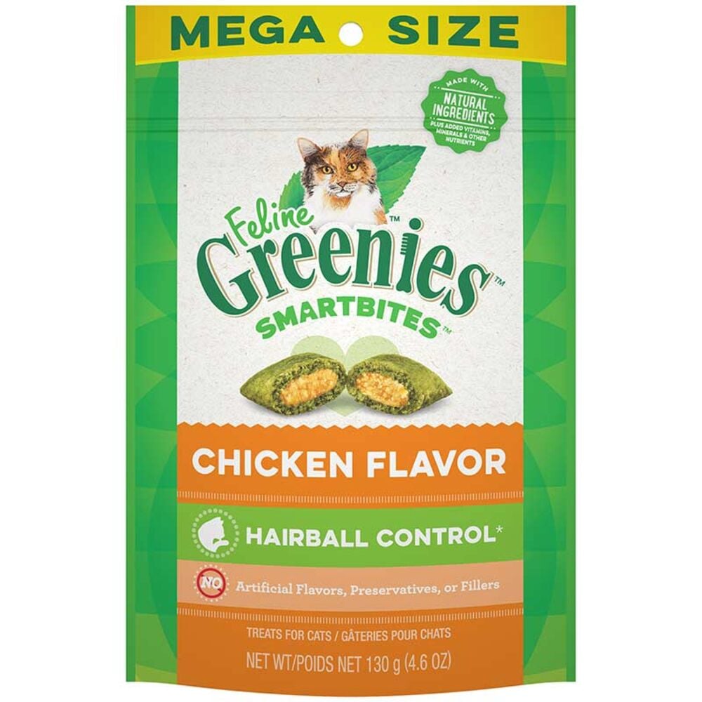 image of Cat Treats- Smartbites Hairball Control, Chicken, 4.6 oz