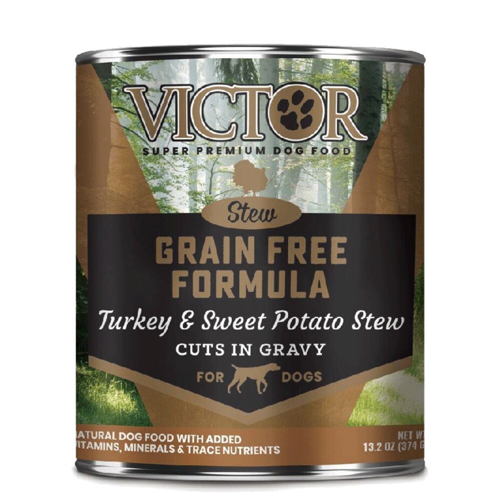image of Super Premium Turkey & Sweet Potato Stew Canned Dog Food, 13.2 oz