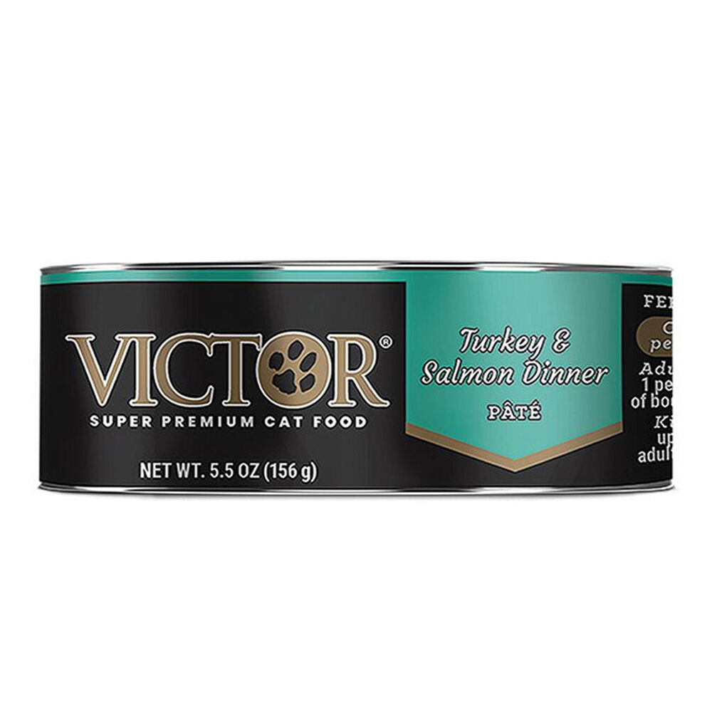 image of Wet Cat Food- Super Premium, Turkey & Salmon Dinner, 5.5 oz