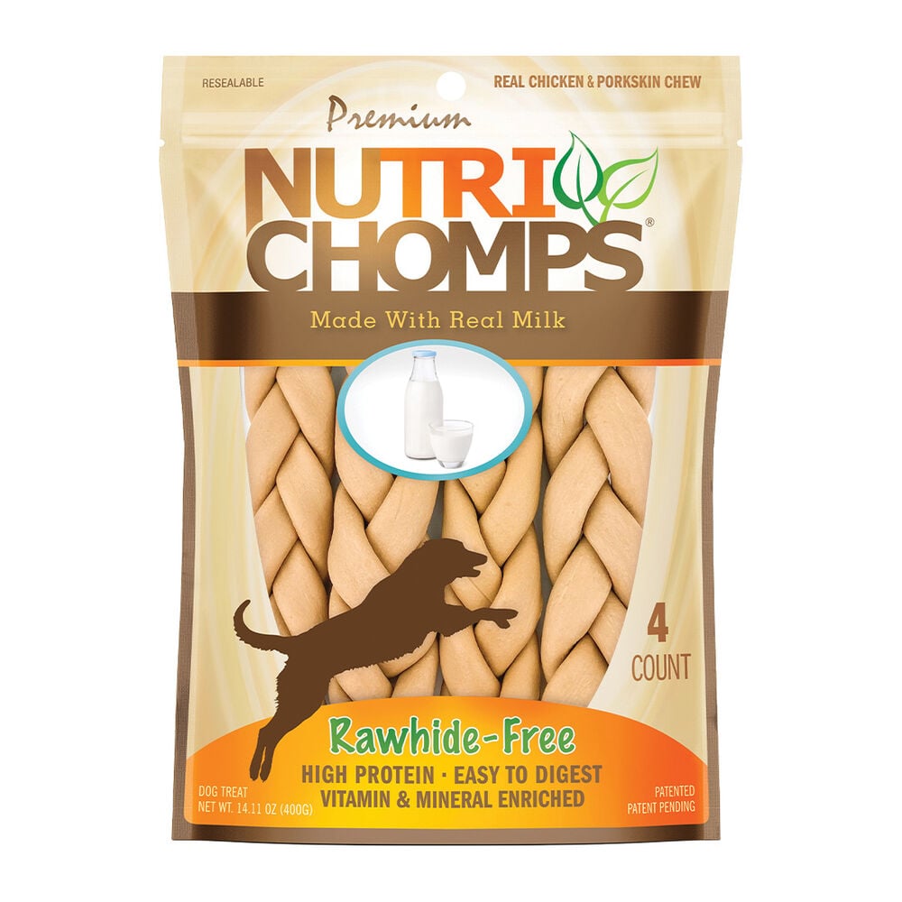 image of Braid Chew- Milk, 9 in. 4 ct
