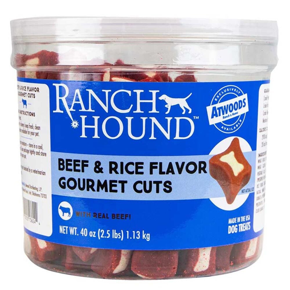image of Dog Treats- Beef and Rice Flavor Gourmet Cuts, 40 oz