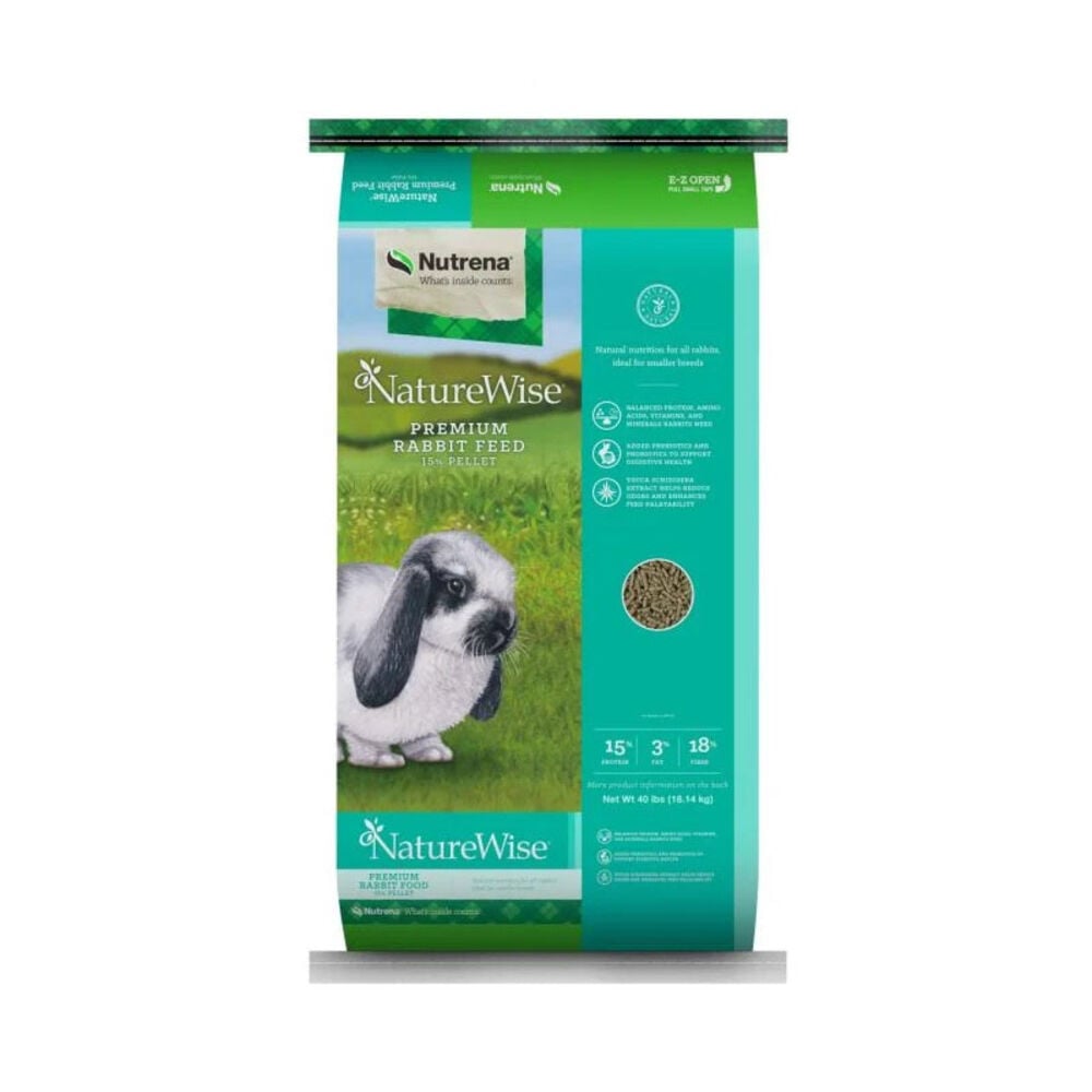image of NatureWise Premium 15% Rabbit Pellets, 40 lbs.