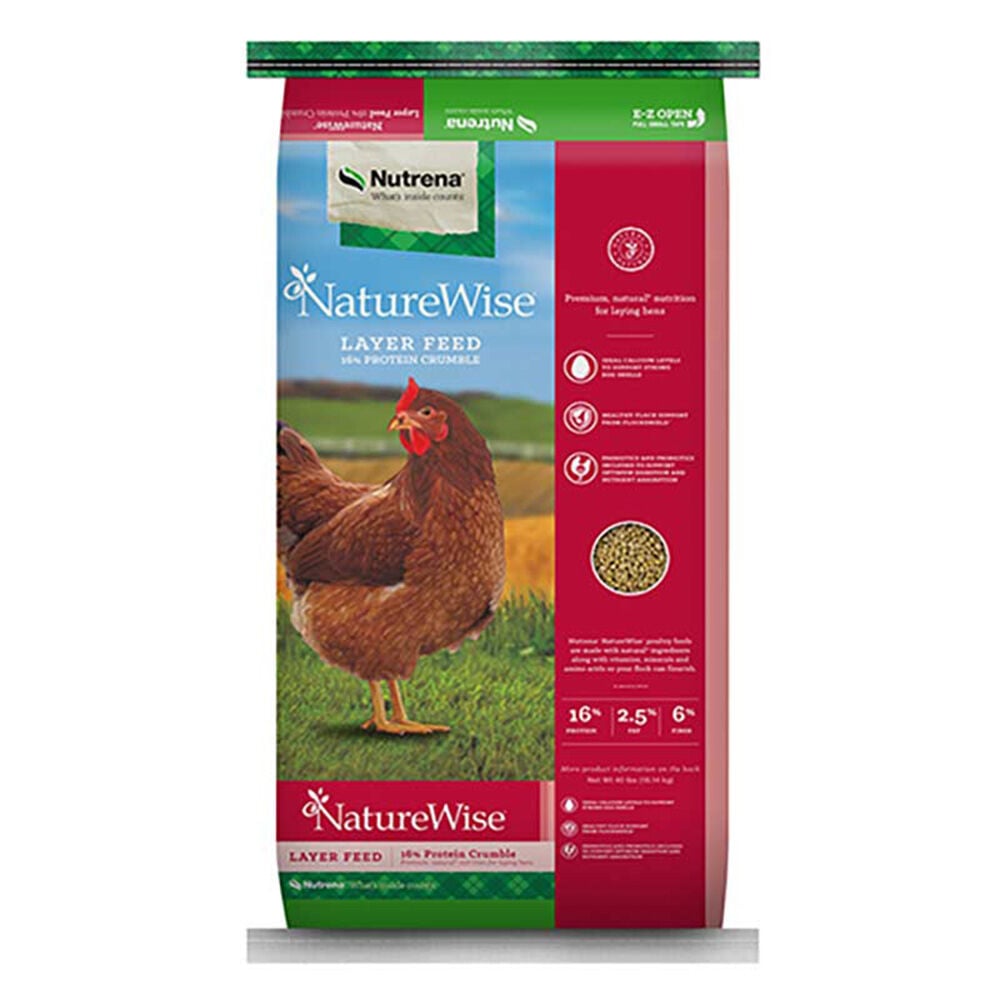 image of Poultry Feed- NatureWise, 16% Protein Crumbles, 40 lb