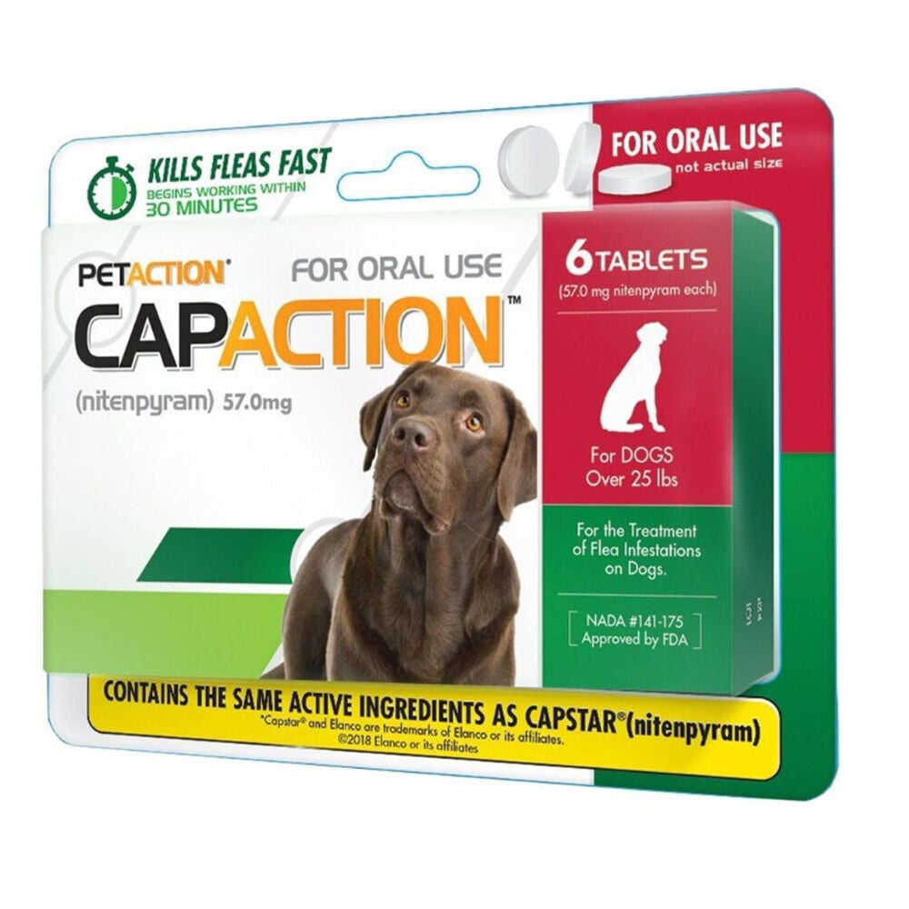image of Fast Acting Flea Treatment for Large Dogs, 6 Tablets