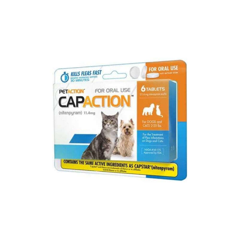 image of Fast Acting Flea Treatment for Small Dogs & Cats, 6 Tablets