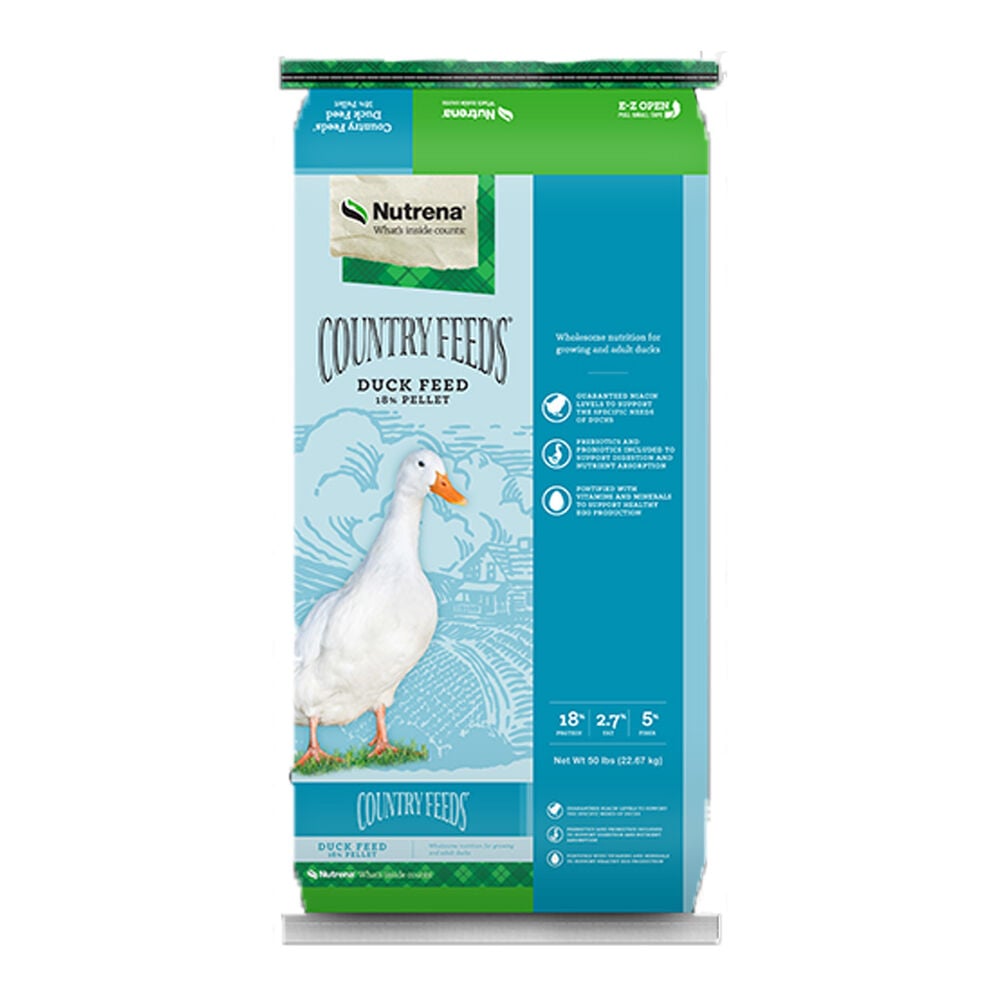image of Duck Feed- Country Feeds, 18% Pellet, 50 lb