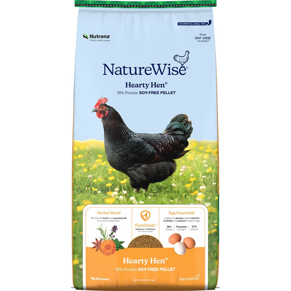 image of NatureWise Hearty Hen 18% Protein Soy-Free Pellet, 40 lb
