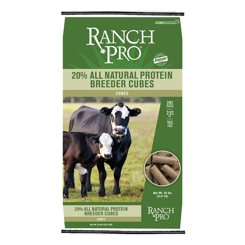 image of 20% All Natural Protein Breeder Cattle Cubes, 50 lbs.