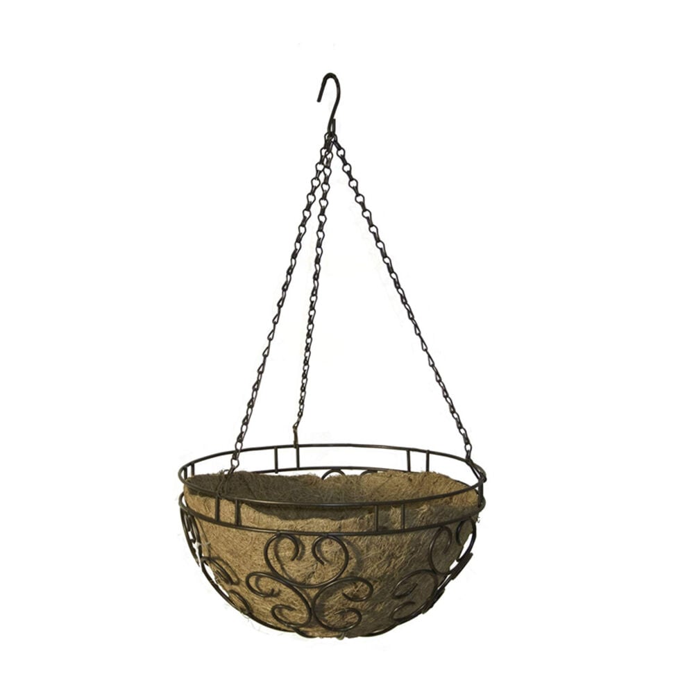 image of Cameo Series 14-in Hanging Basket, Cameo Brown