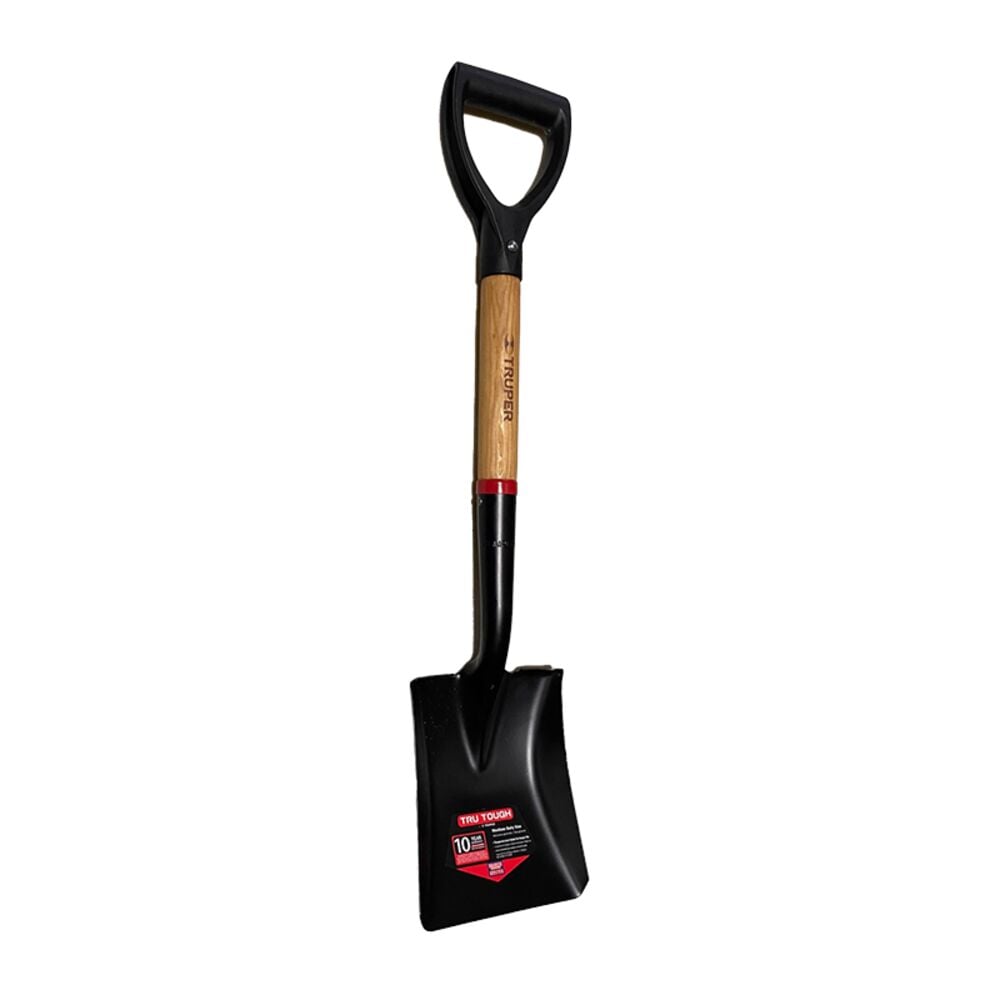 image of 19-Inch Short D-Handle Square Point Shovel, 19-Inch Wood