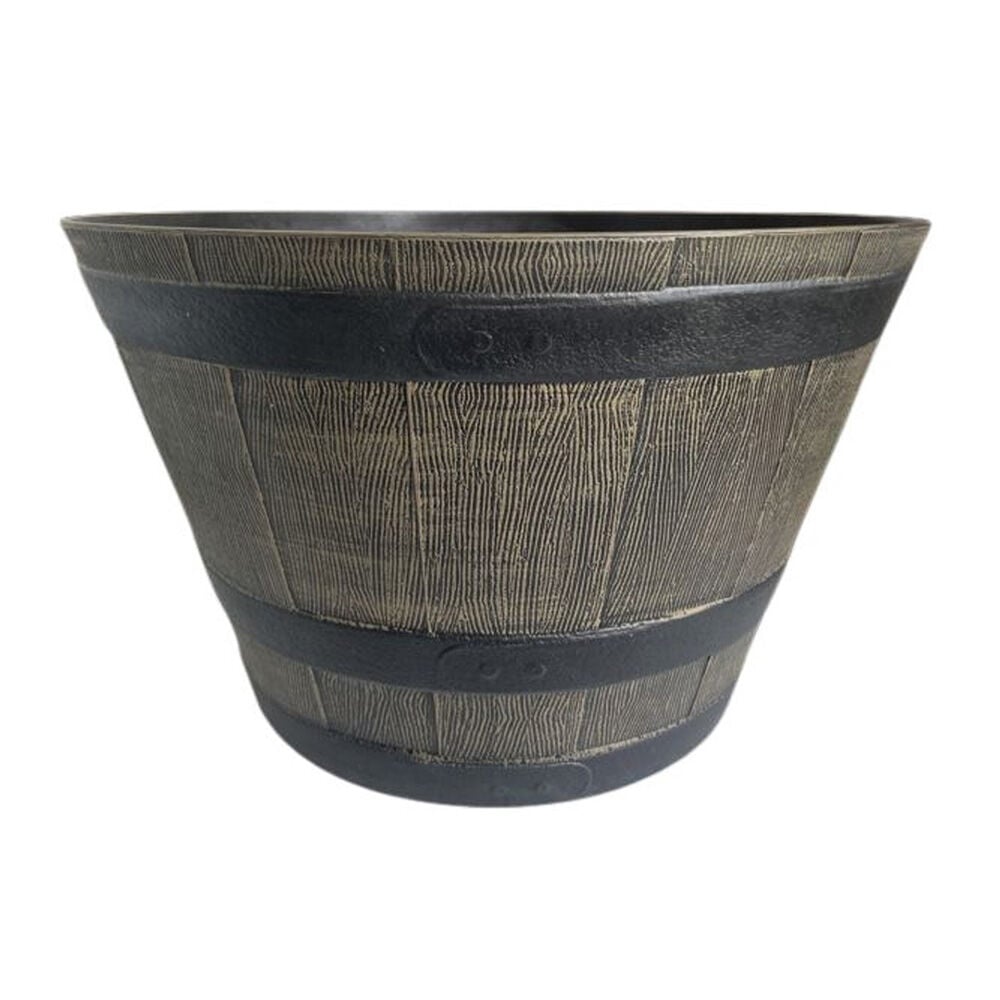 image of Poly Whiskey Barrel Planter
