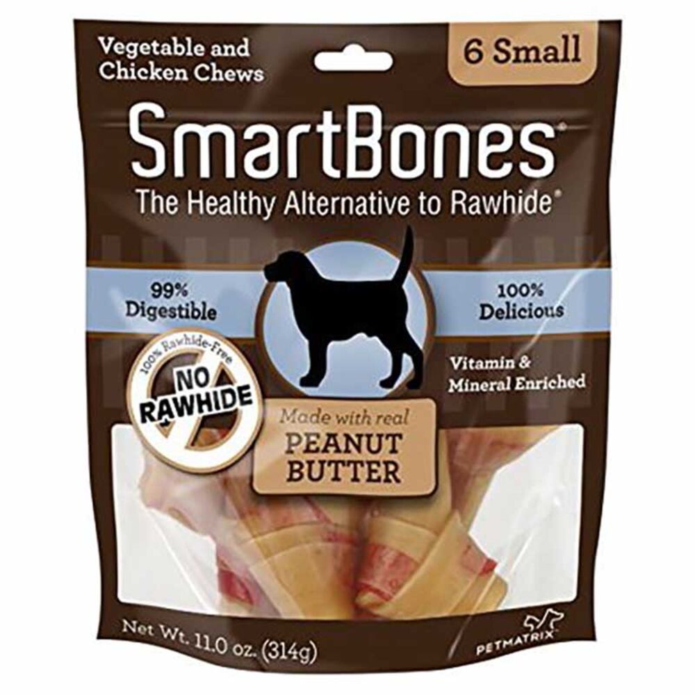 image of Small Chews Peanut Butter Dog Treats, 6 count