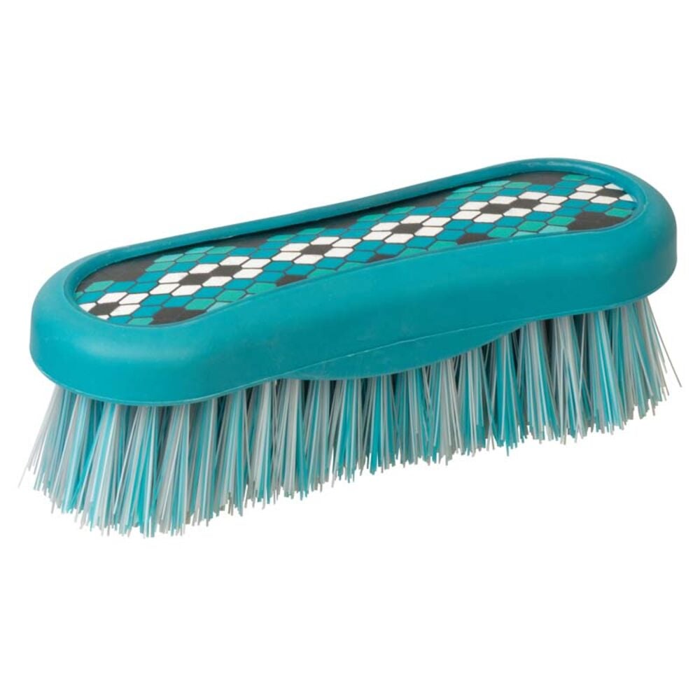 image of Small Grooming Brush, Teal Diamond