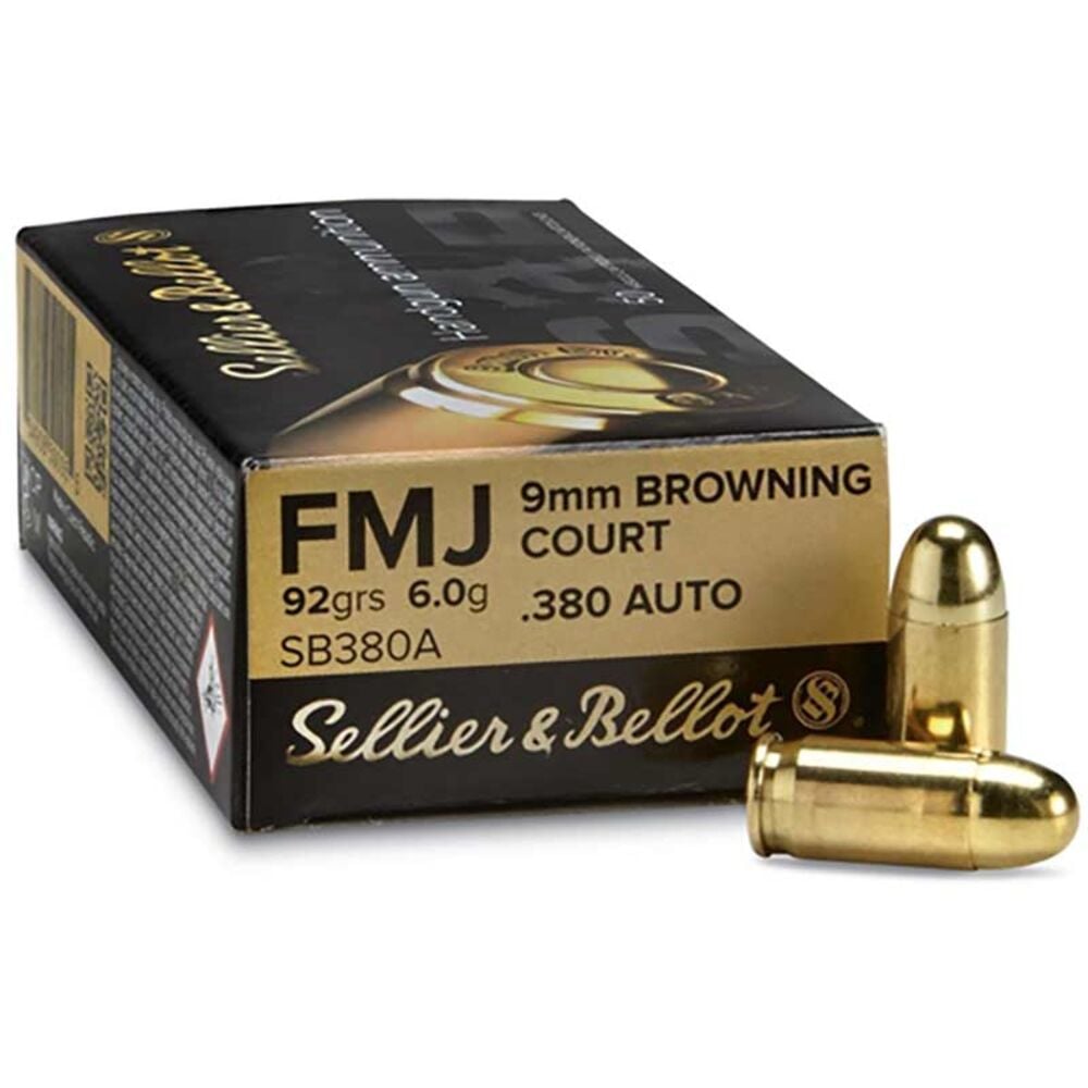 image of 380 ACP 92 Grain Handgun Ammunition, 50 rounds