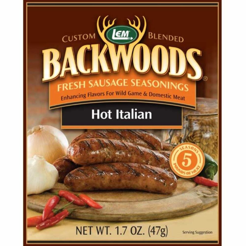 image of Backwoods Hot Italian Fresh Sausage Seasoning, Makes 5 lbs