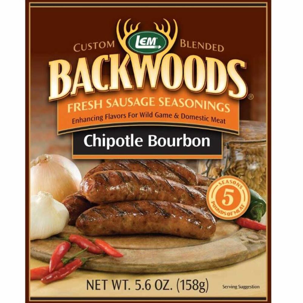image of Backwoods Chipotle Bourbon Fresh Sausage Seasoning, Makes 5 lbs
