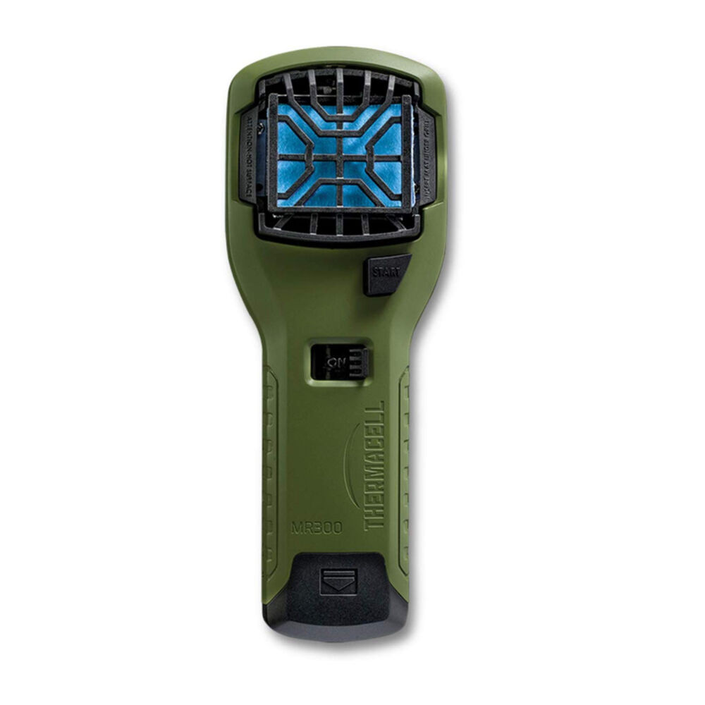 image of MR300 Portable Mosquito Repeller, Olive Green; Contains Fuel Cartridge