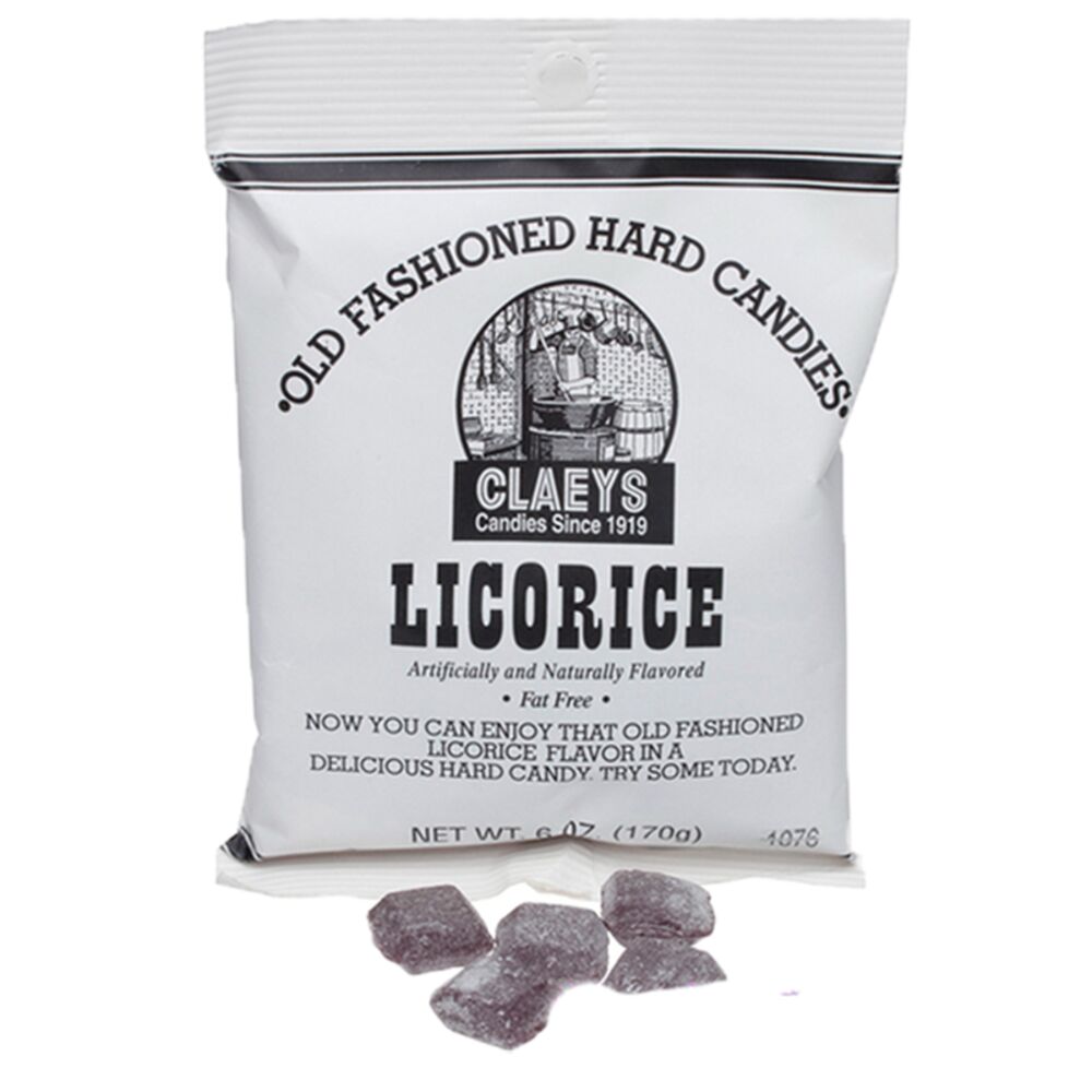 image of Old Fashioned Hard Candies, Licorice, 6 oz